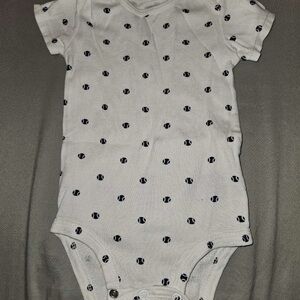 Carter's White Bodysuit with Black Dots